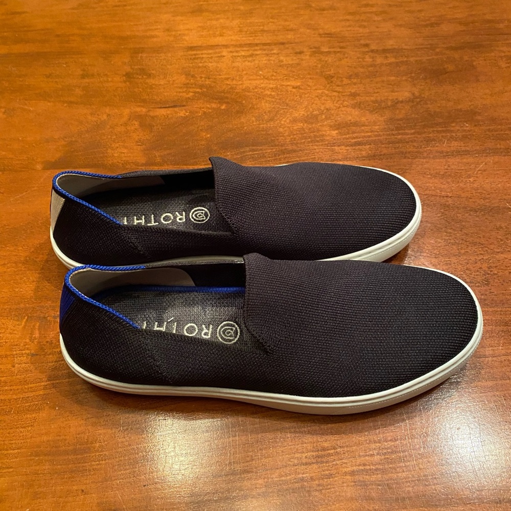 Rothys black slip on shoes